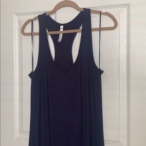 Navy Racerback Plus Size Maxi Dress!